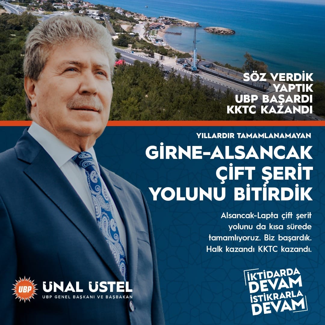 Başbakan Üstel: Girne-Alsancak Yolu Tamamlandı, Alsancak-Lapta Yolunda Sona Yaklaşıyoruz