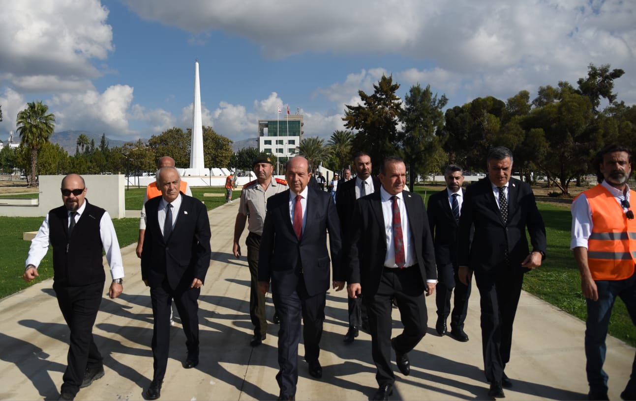 Cumhurbaşkanı Ersin Tatar, Rauf Raif Denktaş Anıt Mezarı Projesini İnceledi