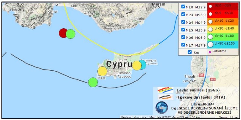 Doğu Akdeniz Üniversitesi Deprem Araştırma ve Uygulama Merkezi'nin Kıbrıs'taki Deprem Riskleri Değerlendirmesi