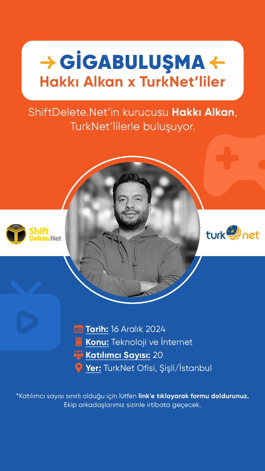 Hakkı Alkan, TurkNet’lilerle buluşuyor!