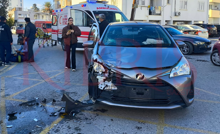 Lefkoşa'da Motosiklet ve Araç Çarpışması: Ciddi Trafik Kazası